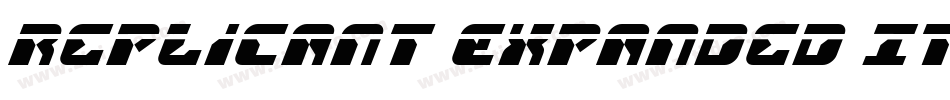 Replicant Expanded Italic字体转换